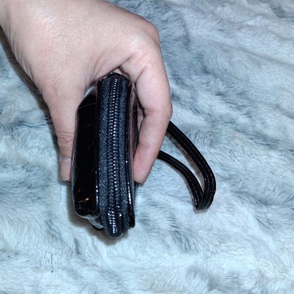 Candie's Black Croc-Embossed Wristlet - Picture 5 of 11